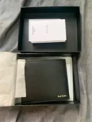 Paul Smith black leather billfold mens wallet