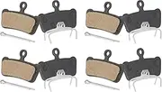 uxcell 4set Disc Brake Pad 1.48" x 0.61" Semi-Metallic Bike Brake Pads with Spring and Pin for BB7 M355 M446 M640 Mountain Road Bikes, Black