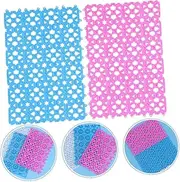 2 Pcs Pet Mat Dog Pads Dog Splash Pad Rat Potty Pads for Dogs Wee Pads for Dogs Bunny Cage Mat Pee Pads Dog Pets Animals Pet Food Mat Puppy Pad Non-Slip Floor Mat Mats Pet Feet Mat