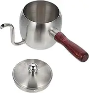Luxshiny 1 PC Wooden Handle Coffee Pot Chinese Tea Kettle Chinese Teapot Stainless Tea Kettle Kettle Brewing Coffee Pot Drip Coffee Machine Japanese Silver Stainless Steel