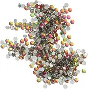 jojofuny 2880pcs Flatback Glass Rhinestones for Nail Art DIY Crafts Phone Case Decorations Multi Functional Nail Accessories Easy to Use Stunning Color Options