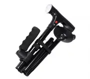 LED Walking Cane for Seniors Collapsible Telescopic Folding Elder Crutches Trusty Sticks with Bright Light for Mobility Aid