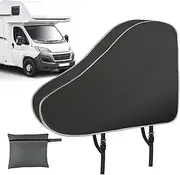 Caravan Hitch Cover, Waterproof Trailer Jack Cover, 90x62x15cm/35.43x24.41x5.91 Inches Uv-Resistant 4-Layer Non-Woven Fabric, Rv Parts Guard for Outdoor Sunlight Non-Woven Fabric