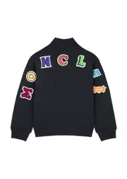 Moncler Kids Logo Cotton Track Jacket (6 Years) - Navy 6 years