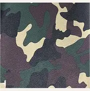 bandezid Faux Leather Camouflage Leatherette Upholstery Fabric Material,Vinyl Leathercloth Upholstery Textured Material,Upholstery Fabrics by The metre,Sold by The metre-Green Camouflage 1.38x15m