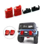 1 pair 1/10 Scale RC Rock Crawler Truck Accessories Fuel Tank Oil Cans Red