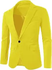 [uxcell] Men's Notched Lapel Button Slim Fit Casual Lightweight Sport Coats Blazer
