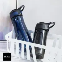 在飛比找momo購物網優惠-【HOLA】潔爾彈蓋吸管耐用型隨手瓶-670ml藍