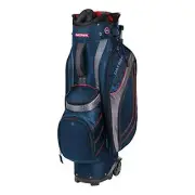 Transit Golf Cart Bag Navy/Charcoal/Red