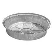 Handi-Foil 204600 9" x 1.66" 48 oz. Aluminum Container - Silver (500/CT) New