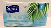 Ocean Breeze Refreshing 6 Soap Bars Instantly Hydrating Lather Suave Essentials