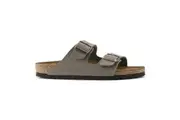 Birkenstock Arizona BirkiBuc Sandals - Regular - Stone