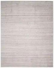 Solo Rugs Halsey Contemporary Striped Hand-Knotted Wool-Blend Area Rug