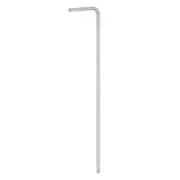 Ball End Hex Key Wrench 2mm L-Shape Extra Long Arm Metric Wrenches, Silver