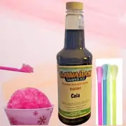Hawaiian Shaved Ice Snow Cone Syrup COLA 16oz. Frozen Slushies (1 Bottle)