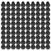 100 Piece Cord Stopper DIY Black Plastic Connector Cord Lock Stopper Switch5915