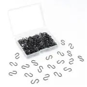 100 Pack Mini S Hooks Metal Wire Hanger Hooks for Christmas Ornaments Keychain