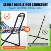 Steel Hammock Stand, 204 kg Capacity, Fits 2.1-3.9m Hammocks, Easy Installation