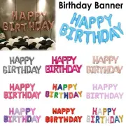 Happy Birthday Banner Birthday Party Balloon Decorations Inflating Foil Ballons