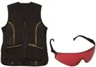 NEW Clay Target Trap Shooting Vest Evolution ELITE Glasses Red Lens - ALL SIZES