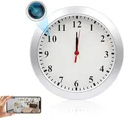 Hidden Spy Camera Wall Clock 1080P HD WiFi Clock Cameras Wireless Home Security Nanny Cam with Motion Detection Alarm Mini Video Recorder for Home and Office Surveillance