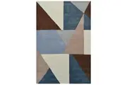 Modern Handmade Wool Rug - Prism 6233 - Grey