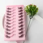 Lashes Faux Mink Lashes Half Lashes Cat Eye False Eyelashes with Clear Band
