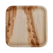 Atmos Green 100 pack 10" Square Palm Leaf Dinner Plate Compostable disposable...