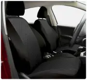 Car seat covers fit Dacia Logan - full set black / grey