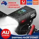 Bike Light Set Rechargeable LED Bicycle Lights Waterproof Headlight Front Rear A