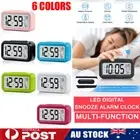 Bedside LED Snooze Alarm Clock Digital Time Temperature Day/Night Desktop Clocks