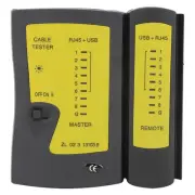 RJ45+USB Cable Tester Fast Accurate Testing Network Phone Wire Test Tool