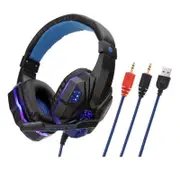 Professional Bass Stereo Gamer Wired Headphones PS4 X BOX Headset With Led Light Microphone For Computer Laptop