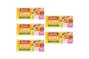 125pc Multix Reclosable Slider Sandwich Bags Zip Lock Food Saver Clear 20x18cm