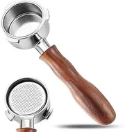 54mm Bottomless Portafilter with Puck Screen, 3 Ears Stainless Steel Head, Compatible with Breville Barista Pro, Barista Express Impress, Bambino Plus, Infuser, Barista Touch, Duo-Temp Pro, Bambino