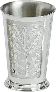 Thistle Pewter Beaker Scottish Thistle Wrap Drinks and Water