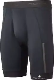Ronhill Tech Stretch Ultra Mens Short Tights Black 8 Inch Running Fitted Shorts