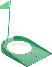 GAROZATION Golf Training Aid Practice Hole Cup Plastic Putting Cup Portable Golf Putting Mat Random Color