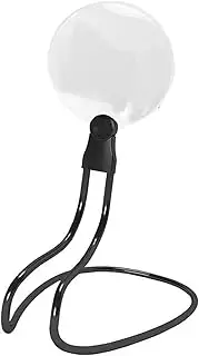 Hands Magnifying Glass, Chest Rest Magnifier with Detachable Neck Wear for Sewing Reading, Visual Aid Illuminated Magnifying Glass for Low Vision Visually Impaired Seniors