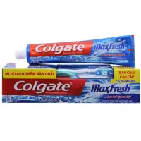在飛比找蝦皮購物優惠-高露潔 Maxfresh 薄荷牙膏附牙線牙刷 200g