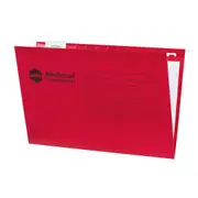 Marbig Reinforced Suspension Files Complete Foolscap Box 25 Red