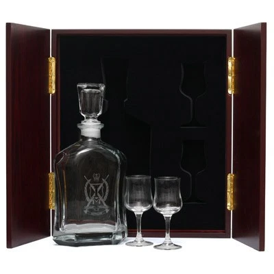 1 RTB Decanter & Glasses in Display Case