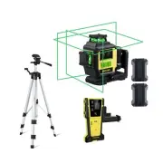 Firecore 3X360 Line Laser with Tripod Set and Two Rechargeable Batteries & Co...