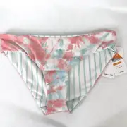 Splendid Reversible Rev Retro Pant Bellini Bikini Bottom S Stripes Beach NEW