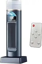 Air Conditioning Fan, Cool Air Fan Tower, Bladeless Cooler, Quiet Oscillating, Remote Control, 6 Speeds Humidifier, Ideal For Bedroom, Office, And Indoor Use