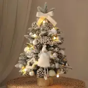 Mini Christmas Tree 1.5ft Tabletop, Pine Artificial Tree with Xmas Ornaments,...