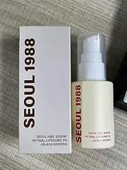 SEOUL 1988 Retinal + Black Ginseng Serum | 2% Liposome, 58% Black Ginseng | Vitamin C Serum for Brightening Dull Skin Formula with 3 Peptides Advanced Anti-Wrinkle Bakuchiol & Korean Skin Care 30ml