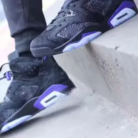 在飛比找Yahoo!奇摩拍賣優惠-Air Jordan 6 PRM “Pony Hair”黑紫