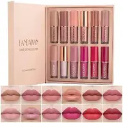 Handaiyan Lipstick Set of 12 Matte Velvet Mini Liquid Lipstick Set