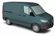 HO 1:87 Busch # 53401 - 2018 MB Sprinter Cargo Van w/ Short Wheelbase - Grey